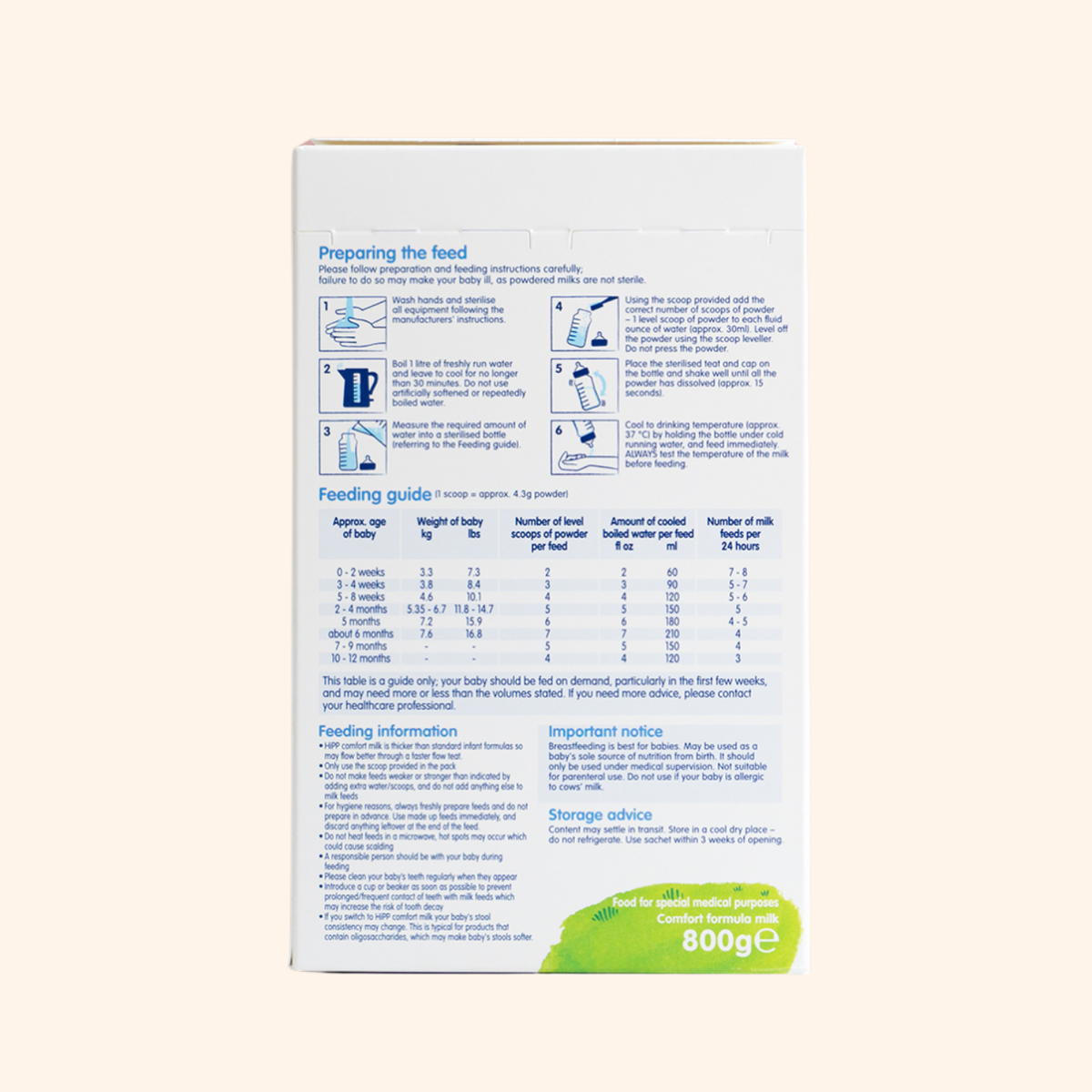 HiPP Comfort UK Special Formula (800g)