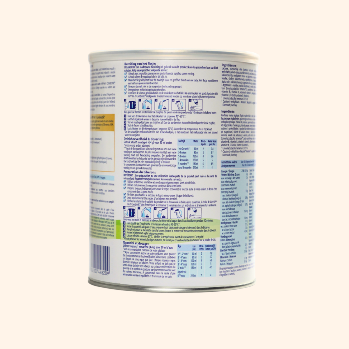 HiPP Hypoallergenic Formula Stage 1 Dutch (800g)