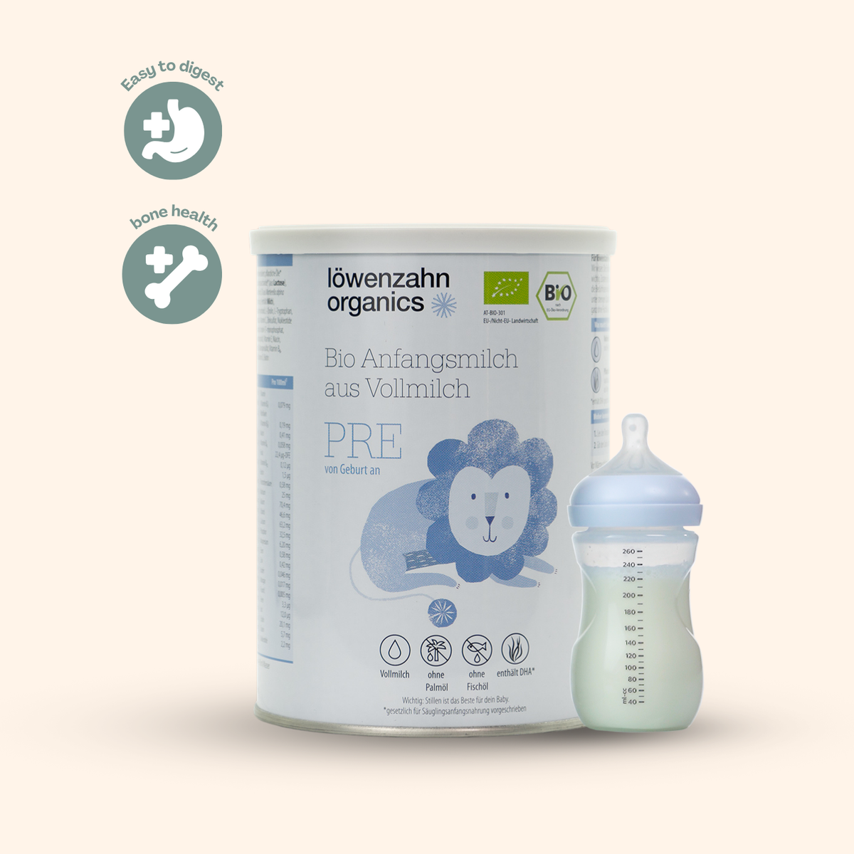 Löwenzahn Whole Cow's Milk Formula Stage Pre (400g)