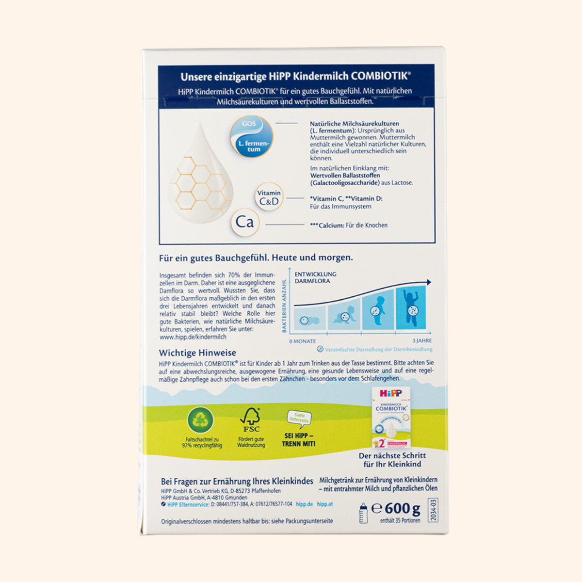 HiPP Bio Combiotic Children's Milk 1+ (600g)