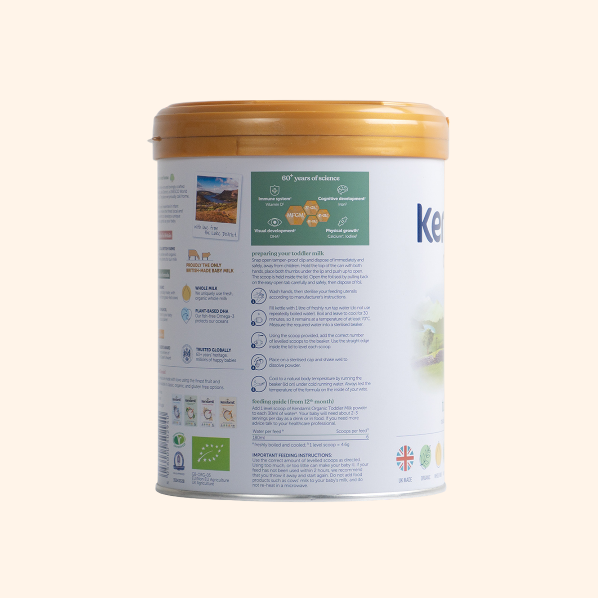 Kendamil Stage 3 Organic Toddler Formula (800g)