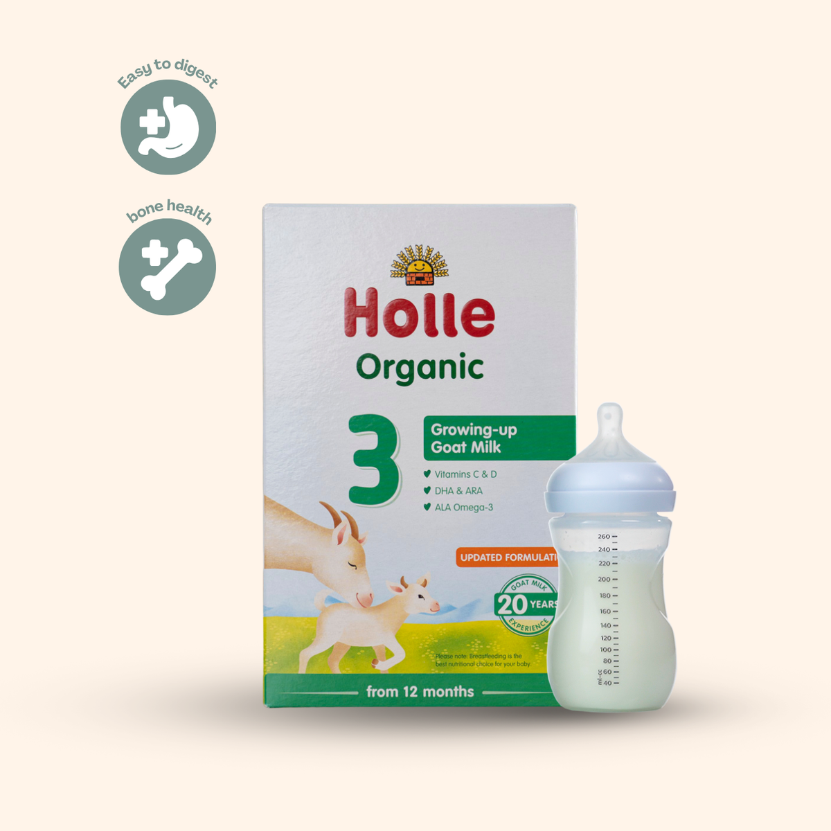 Holle Goat Global Stage 3 Lactose-Only: 12+ Months (400 grams)